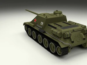 su 100 tank destroyer 3D Model