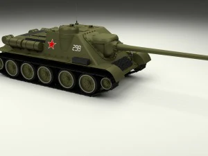 su 100 tank destroyer 3D Model