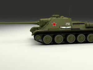 su 100 tank destroyer 3D Model