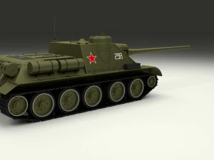 su 100 tank destroyer 3D Model