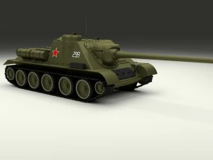 su 100 tank destroyer 3D Model