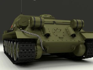 su 100 tank destroyer 3D Model
