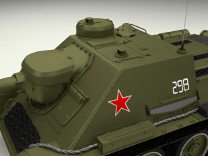 su 100 tank destroyer 3D Model