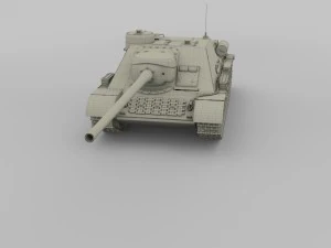 su 100 tank destroyer 3D Model