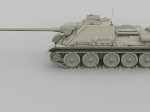 su 100 tank destroyer 3D 모델