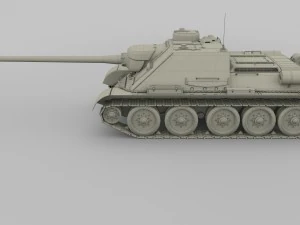 su 100 tank destroyer 3D Model
