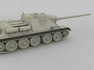 su 100 tank destroyer 3D Model