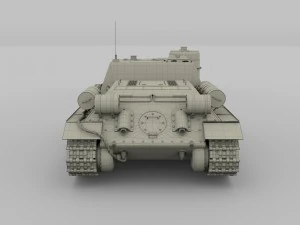 su 100 tank destroyer 3D Model