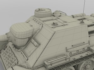 su 100 tank destroyer 3D 모델