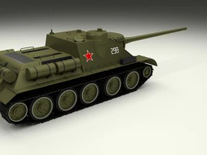 su 100 tank destroyer hdri 3D Model