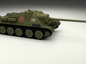 su 100 tank destroyer hdri 3D 모델