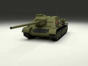 su 100 tank destroyer hdri 3D Model