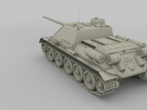 su 100 tank destroyer hdri 3D 모델