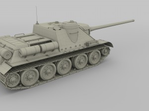 su 100 tank destroyer hdri 3D 모델