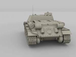 su 100 tank destroyer hdri 3D Model