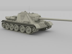su 100 tank destroyer hdri 3D 모델