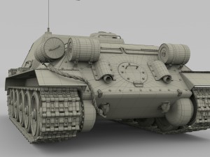 su 100 tank destroyer hdri 3D 모델