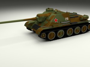 su 100 tank destroyer hdri camo 3D 모델