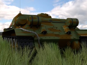 su 100 tank destroyer hdri camo 3D 모델