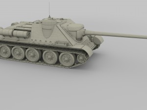 su 100 tank destroyer hdri camo 3D 모델