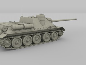 su 100 tank destroyer hdri camo 3D 모델