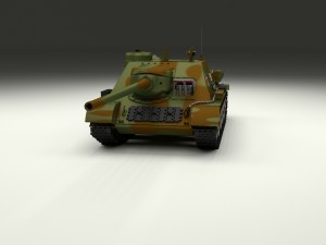 su 100 with interior camo hdri 3D 모델