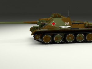 su 100 with interior camo hdri 3D 모델