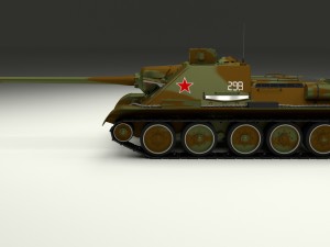 su 100 with interior camo hdri 3D 모델