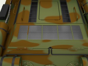 su 100 with interior camo hdri 3D 모델