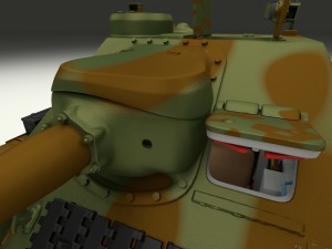 su 100 with interior camo hdri 3D 모델