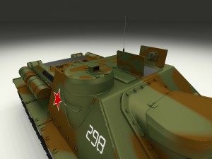 su 100 with interior camo hdri 3D 모델