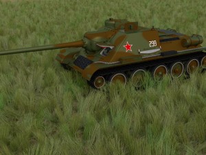 su 100 with interior camo hdri 3D 모델