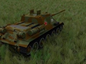 su 100 with interior camo hdri 3D 모델