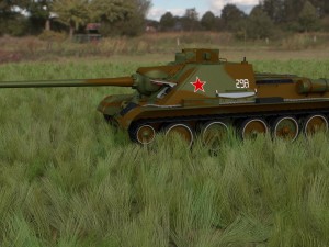 su 100 with interior camo hdri 3D 모델