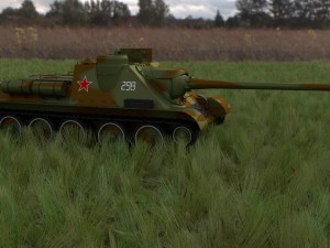 su 100 with interior camo hdri 3D 모델