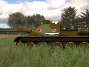 su 100 with interior camo hdri 3D 모델