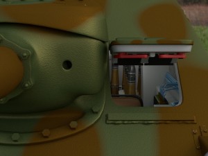 su 100 with interior camo hdri 3D 모델