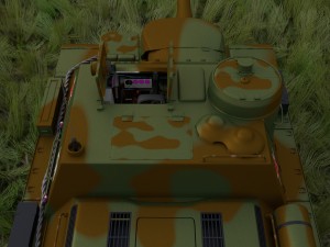 su 100 with interior camo hdri 3D 모델