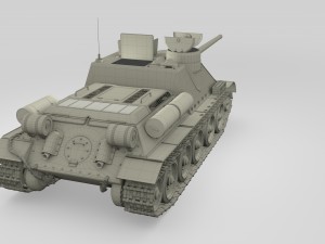 su 100 with interior camo hdri 3D 모델