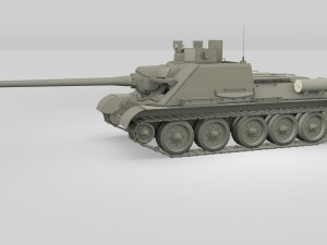 su 100 with interior camo hdri 3D 모델