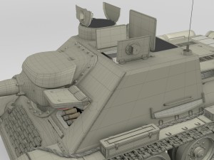 su 100 with interior camo hdri 3D 모델
