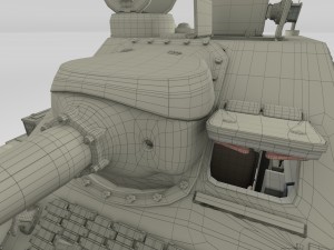 su 100 with interior camo hdri 3D 모델