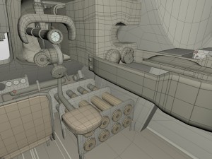 su 100 with interior camo hdri 3D 모델