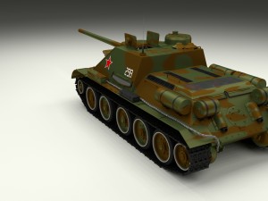 su 100 interior-engine bay full camo hdri 3D Model
