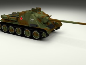 su 100 interior-engine bay full camo hdri 3D Model