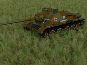 su 100 interior-engine bay full camo hdri 3D Model