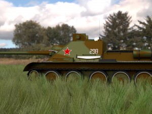 su 100 interior-engine bay full camo hdri 3D Model