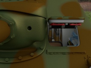 su 100 interior-engine bay full camo hdri 3D Model