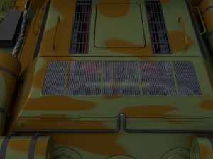 su 100 interior-engine bay full camo hdri 3D Model
