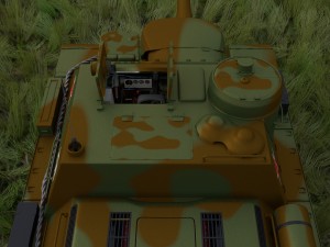 su 100 interior-engine bay full camo hdri 3D Model